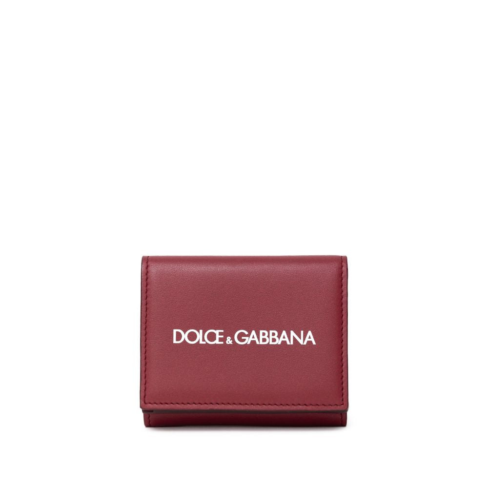 Dolce & Gabbana Red Calfskin Men's Wallet
