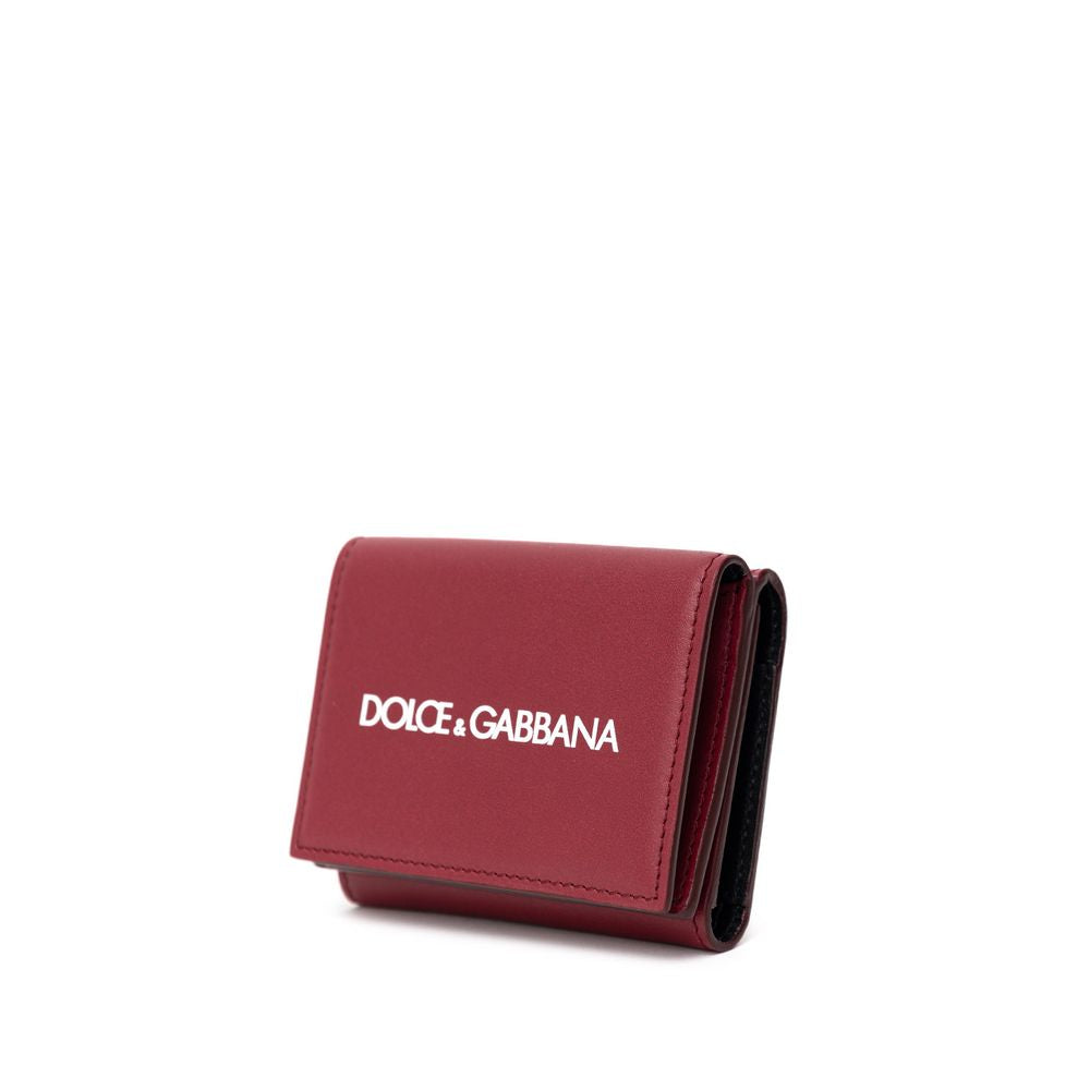 Dolce & Gabbana Red Calfskin Men's Wallet