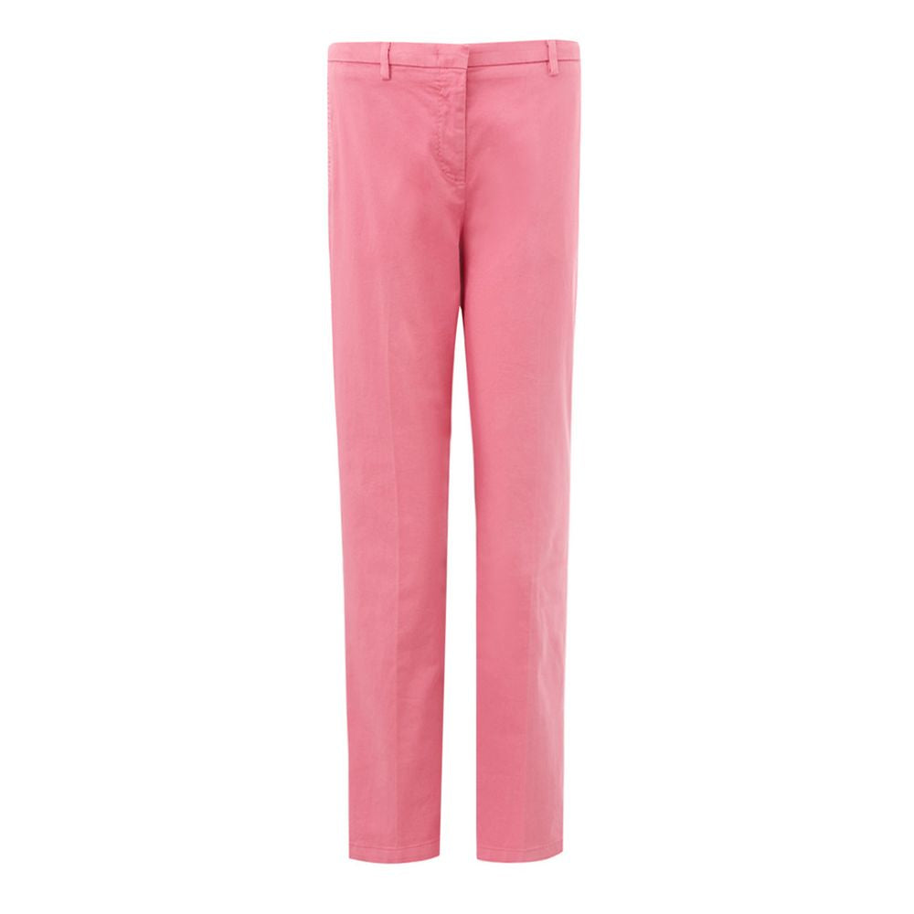 Lardini Pink Cotton Chino Women's Pants