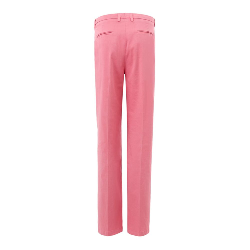 Lardini Pink Cotton Chino Women's Pants