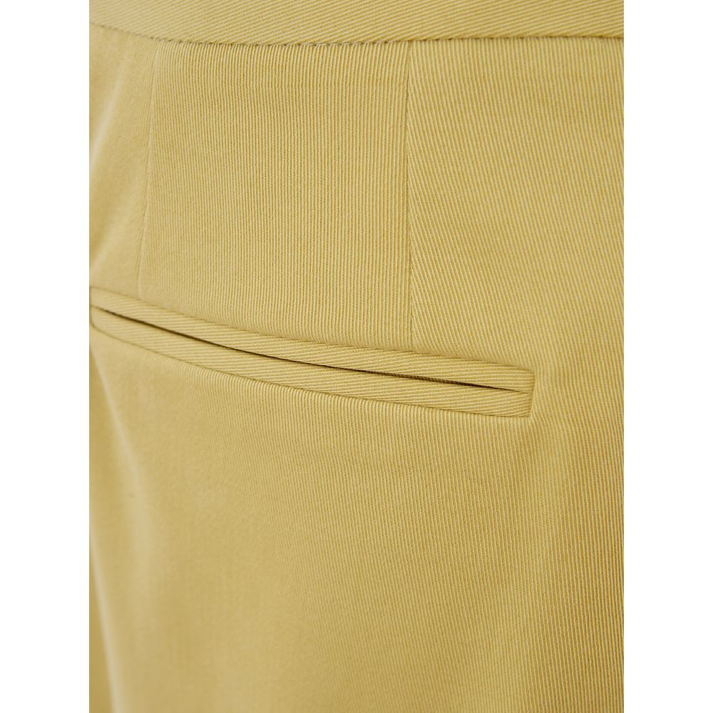 Lardini Gold Cotton Casual Women's Pants