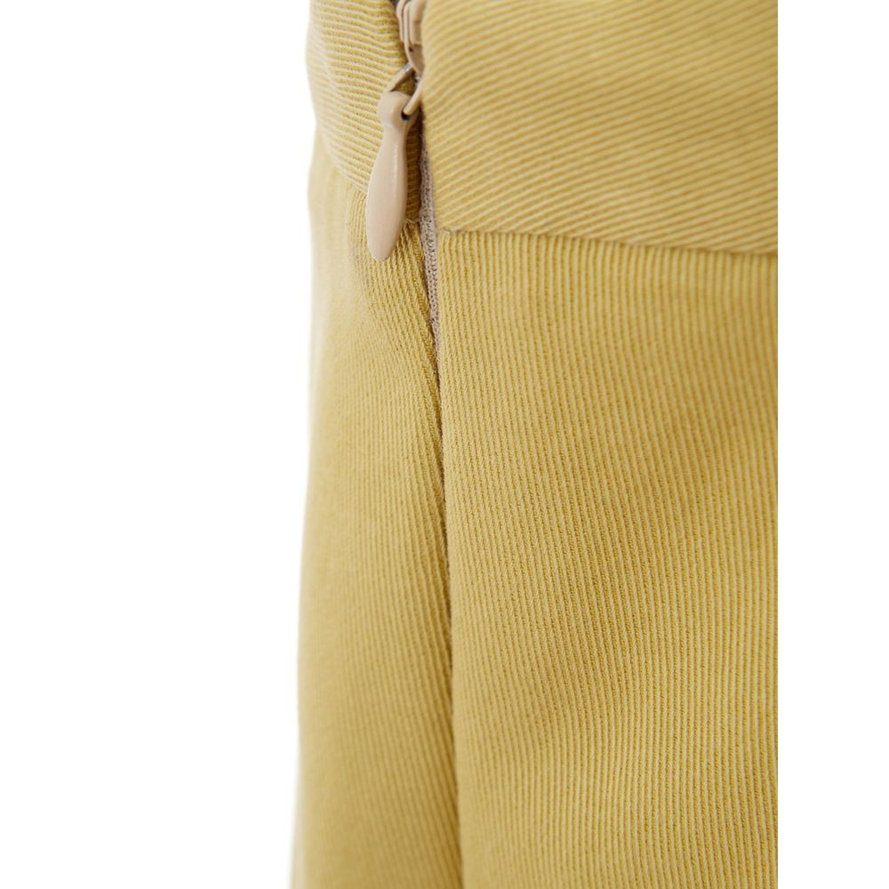 Lardini Gold Cotton Casual Women's Pants