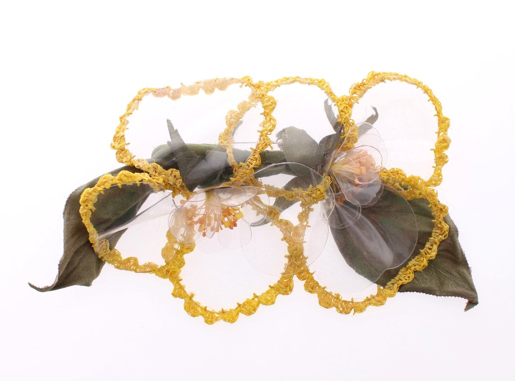 Dolce & Gabbana Floral Transparent HANDMADE Women's Brooch