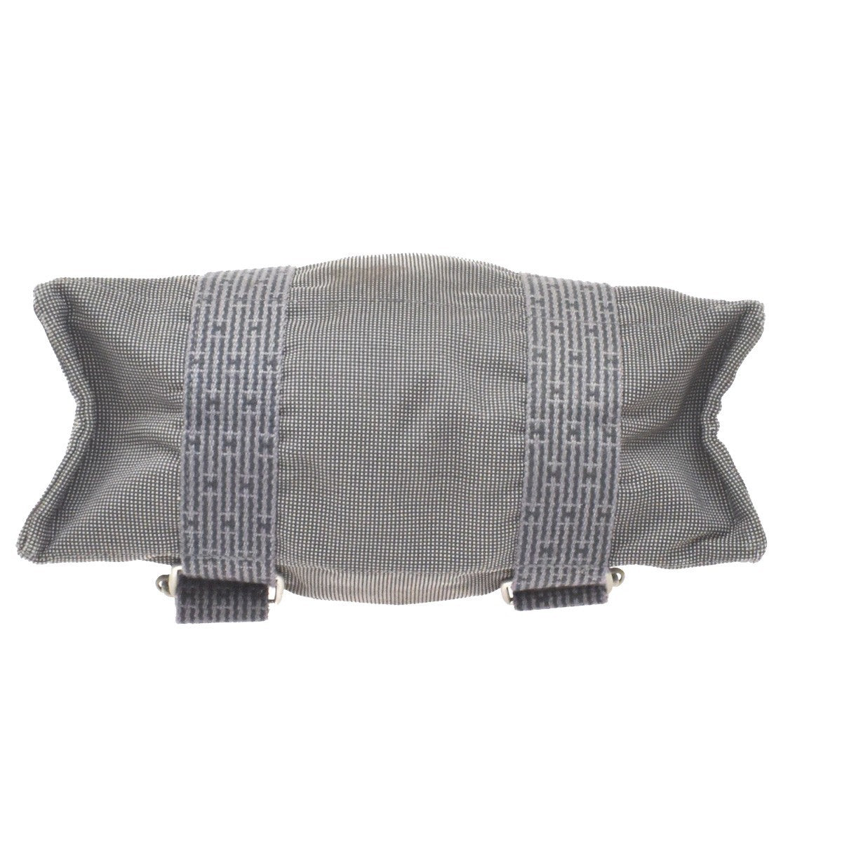 Hermes Herline Canvas Gray Canvas Backpack Bag (Pre-Owned)