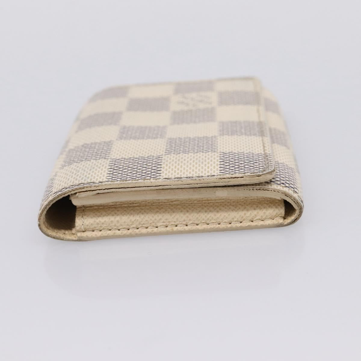Louis Vuitton Envelope Business Card Holder Damier White Canvas Card Holders Accessory (Pre-Owned)