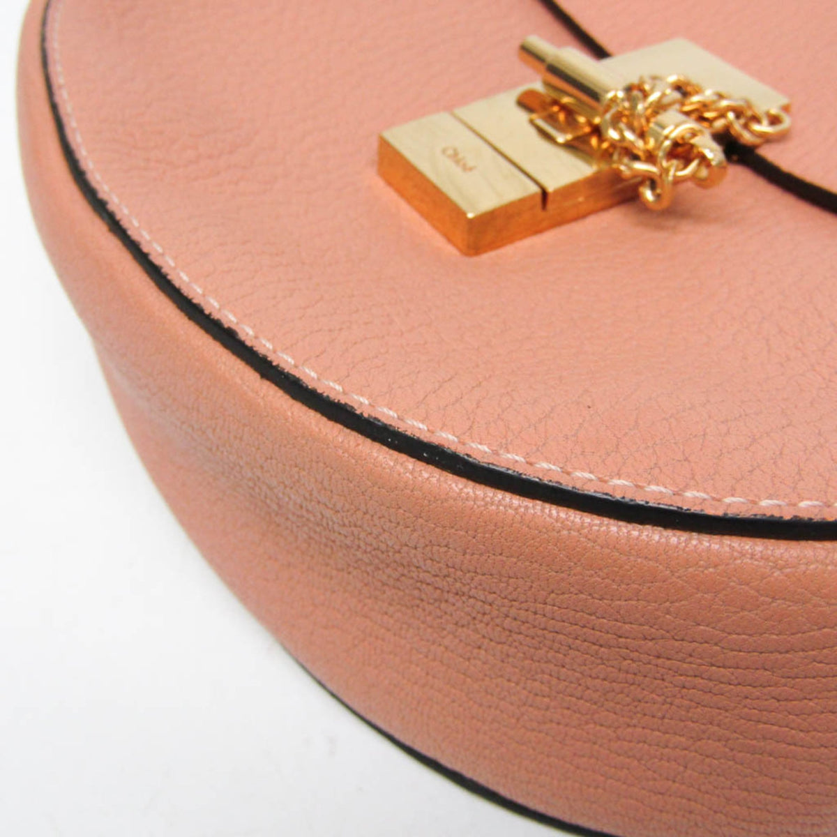 Chloe Drew Leather Orange Leather Crossbody Bag Bag (Pre-Owned)