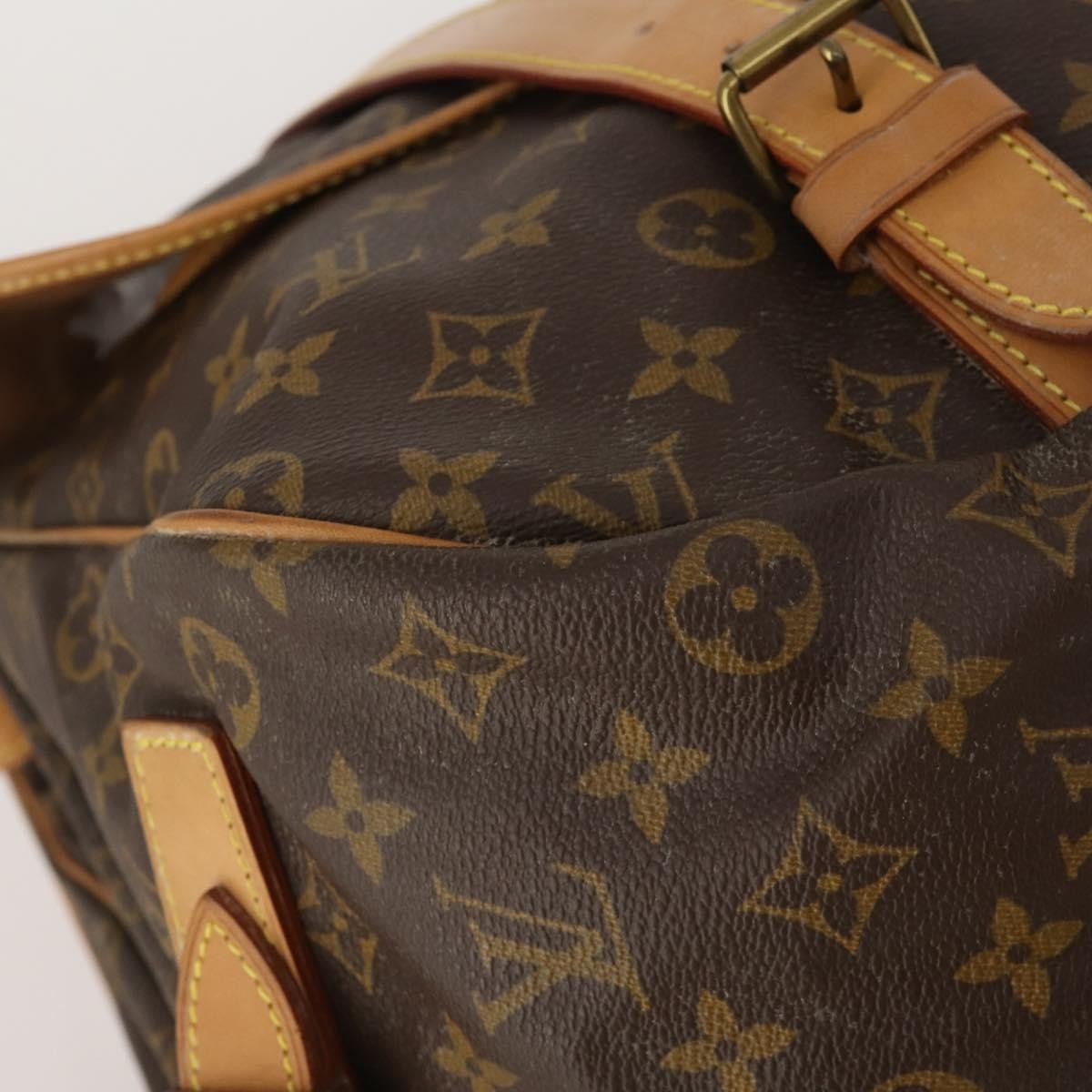 Louis Vuitton Saumur Monogram Canvas Brown Canvas Shoulder Bag Bag (Pre-Owned)