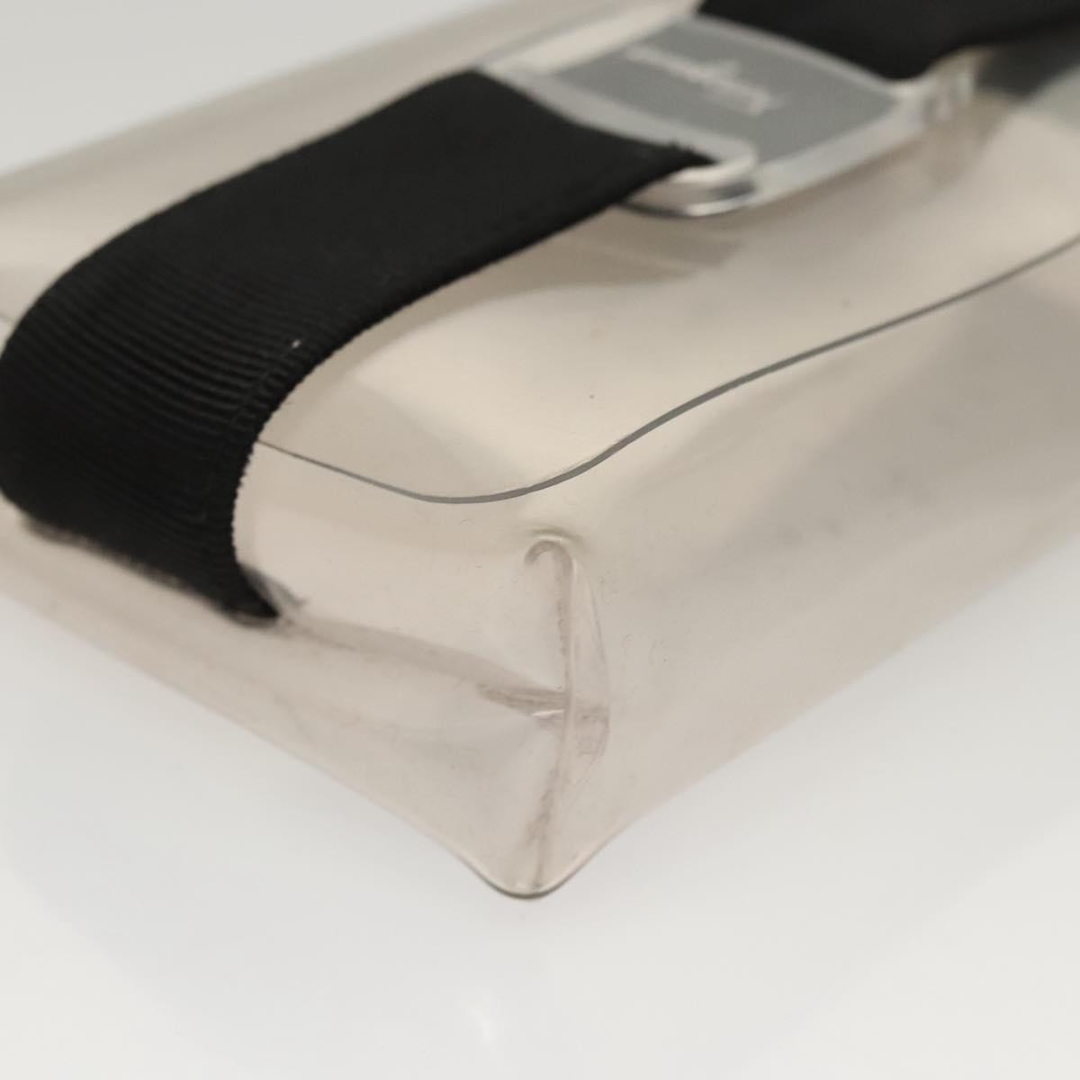 Salvatore Ferragamo Vala Vinyl Clear Plastic Shoulder Bag Bag (Pre-Owned)