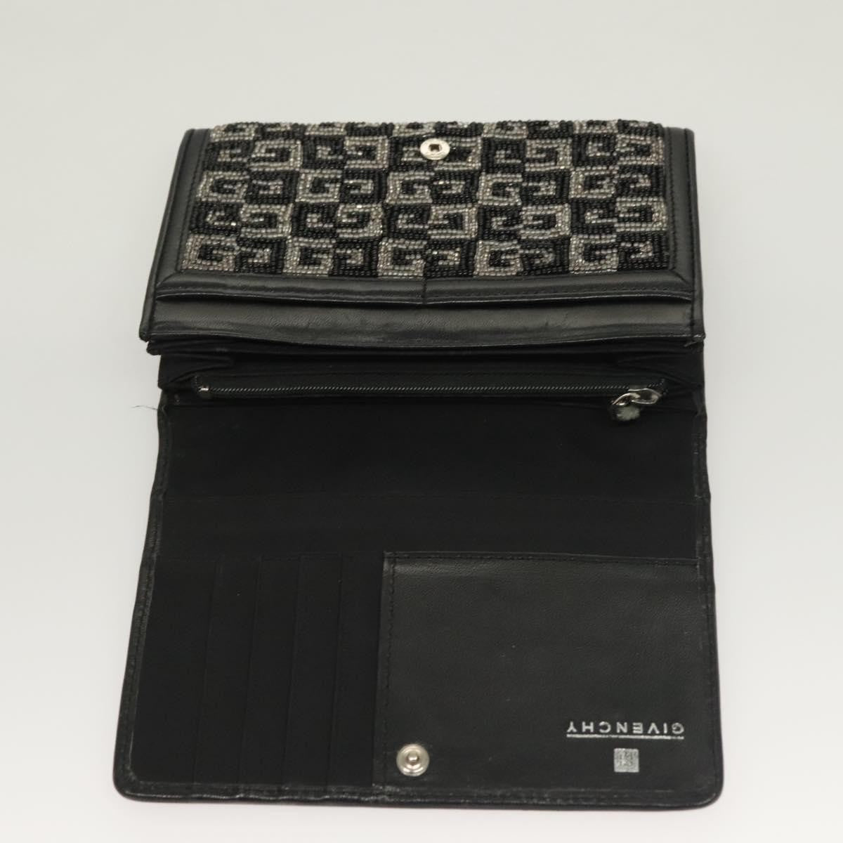 Givenchy Gv3 Leather Black Beads Wallets Accessory (Pre-Owned)