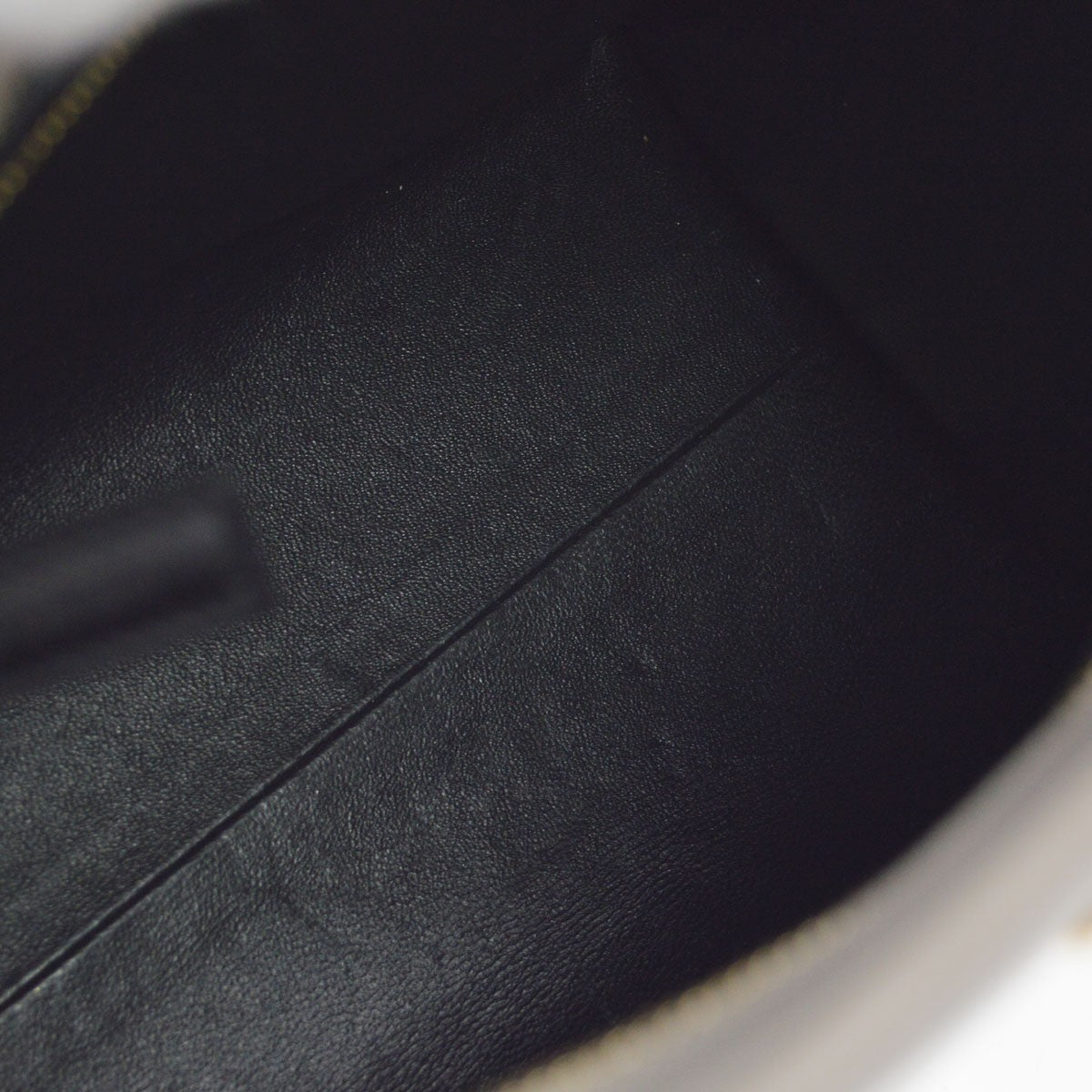 Saint Laurent Monogram Cabas Leather Gray Leather Tote Bag Bag (Pre-Owned)