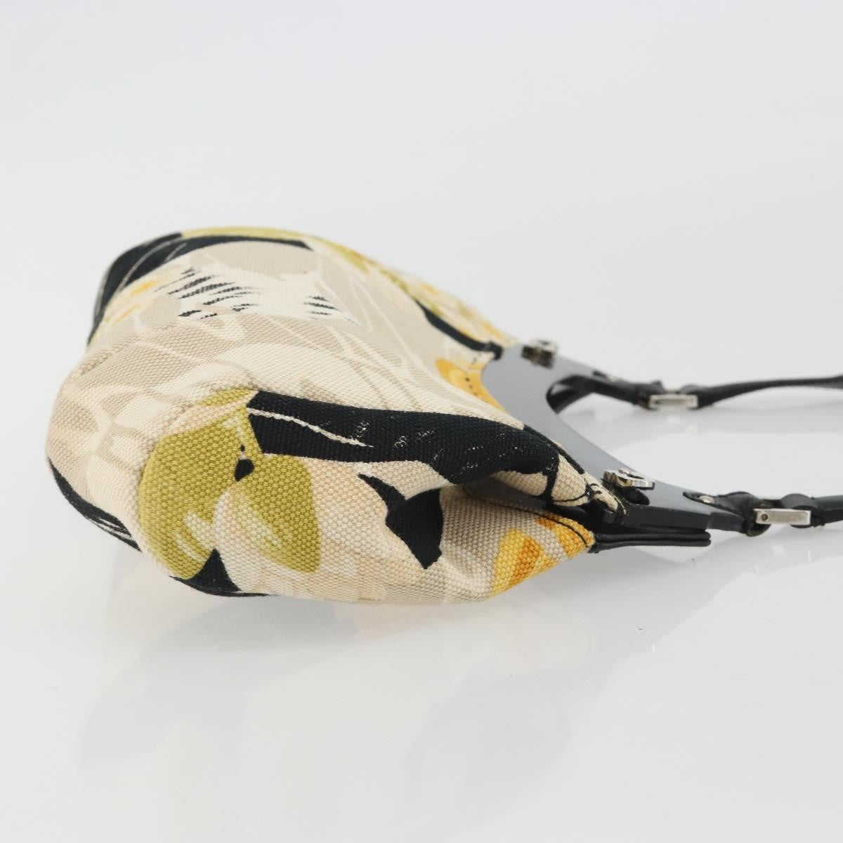 Salvatore Ferragamo Gancini Canvas Beige Canvas Crossbody Bag Bag (Pre-Owned)