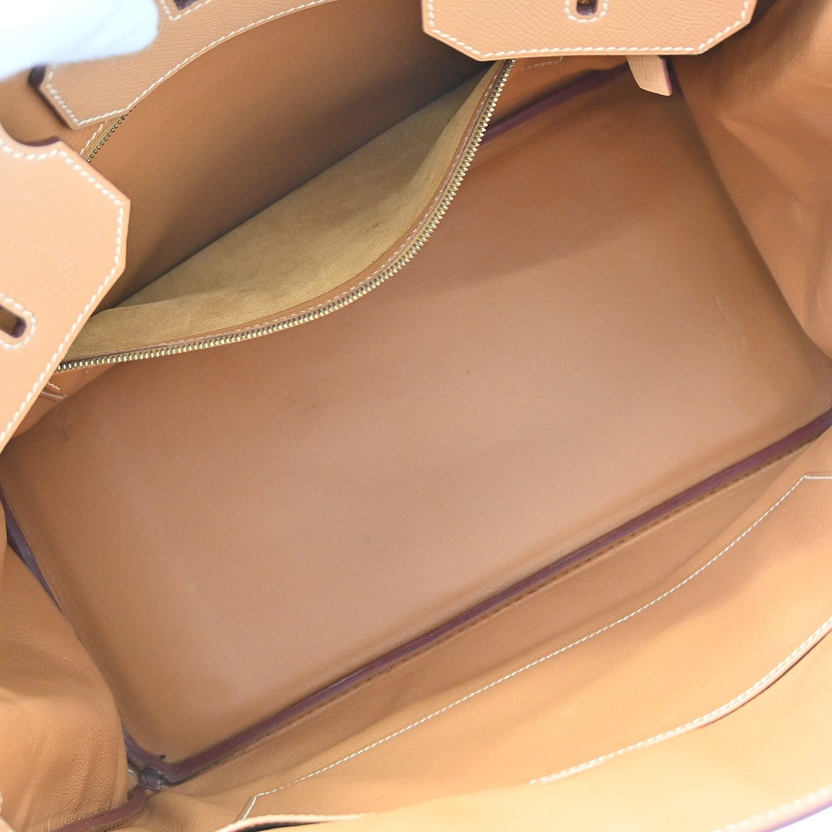 Hermes Birkin Epsom Beige Leather Handbag (Pre-Owned)
