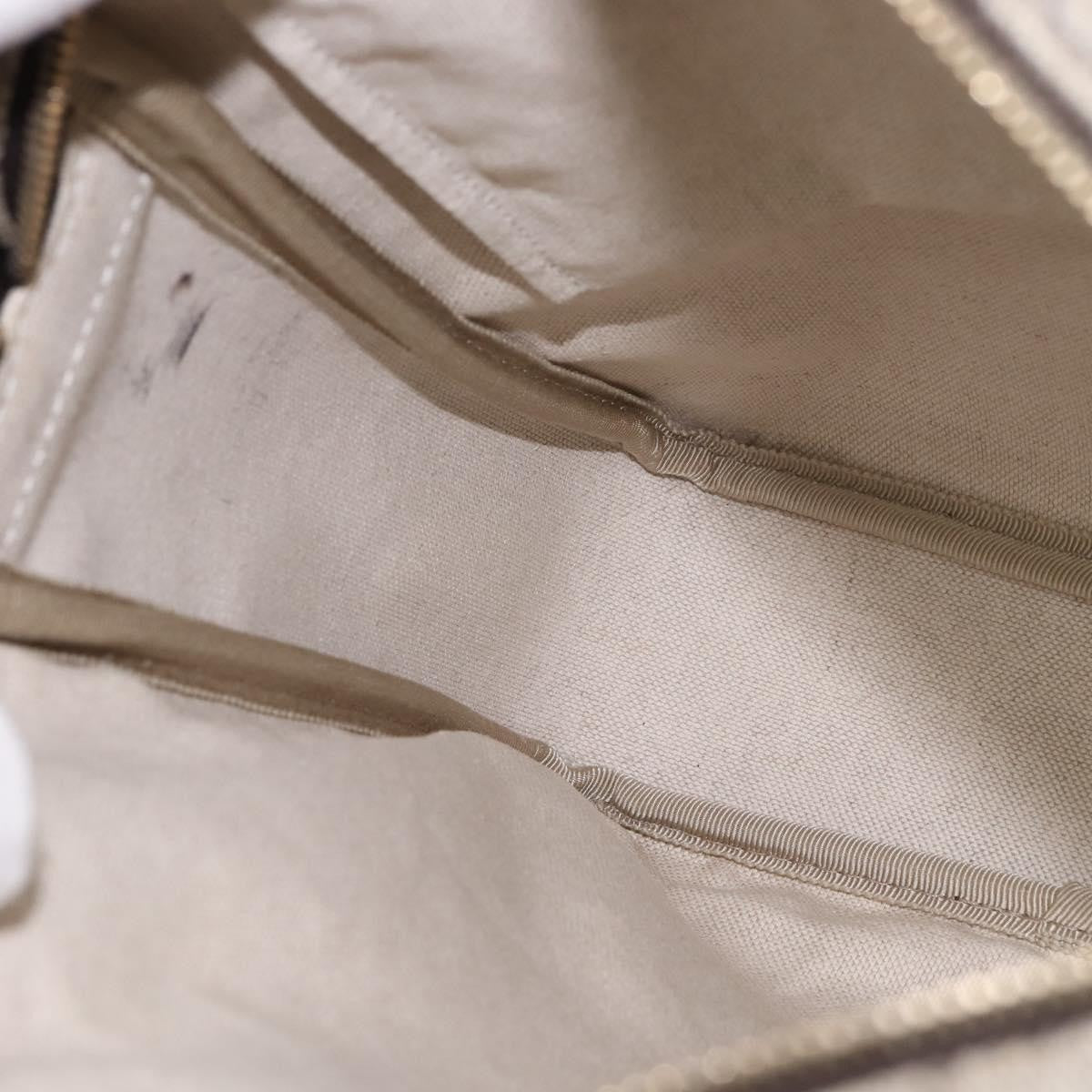Gucci Front Zip Messenger Gg Coated Canvas Beige Canvas Crossbody Bag Bag (Pre-Owned)
