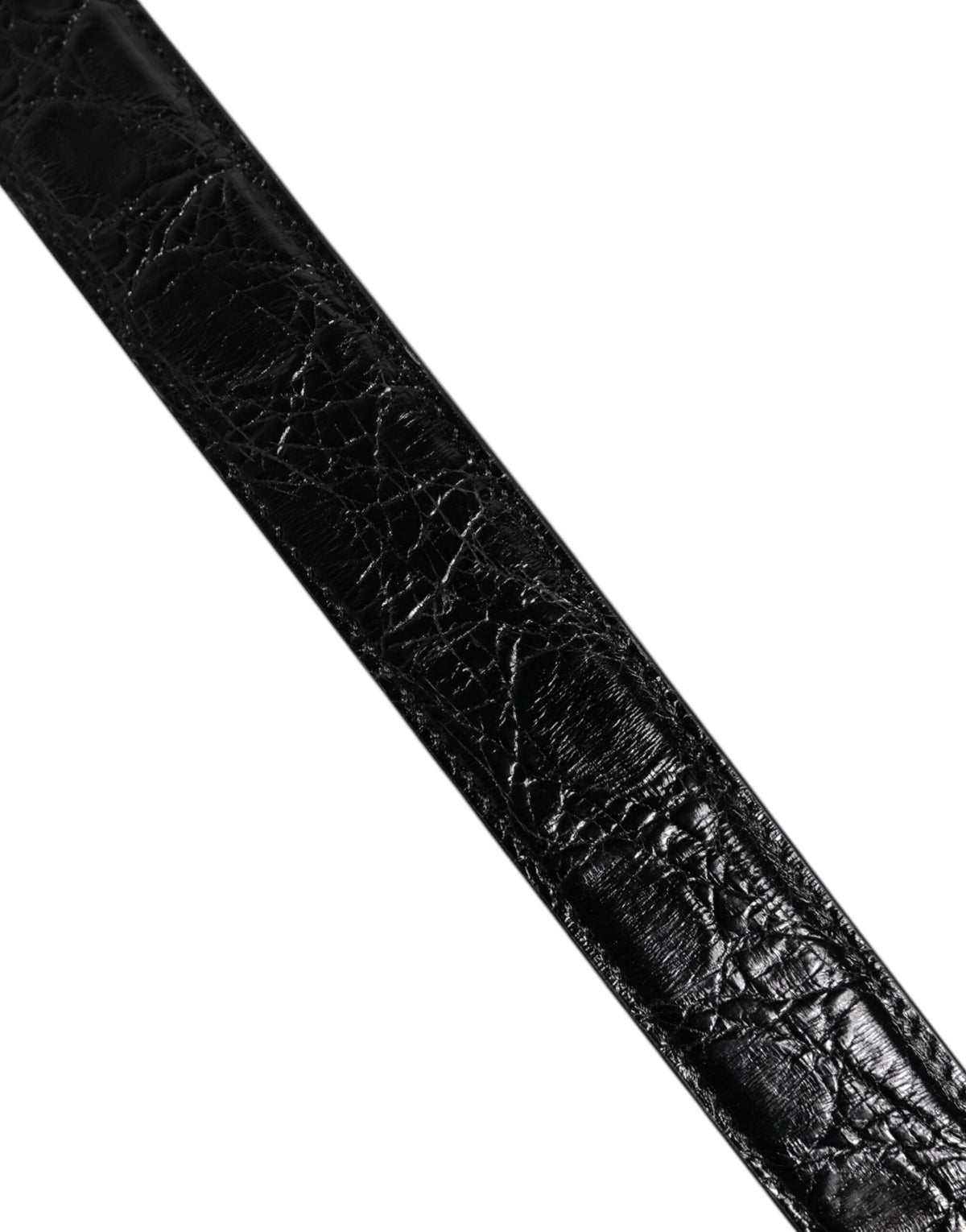Dolce & Gabbana Black Alligator Leather Bag Shoulder Women's Strap