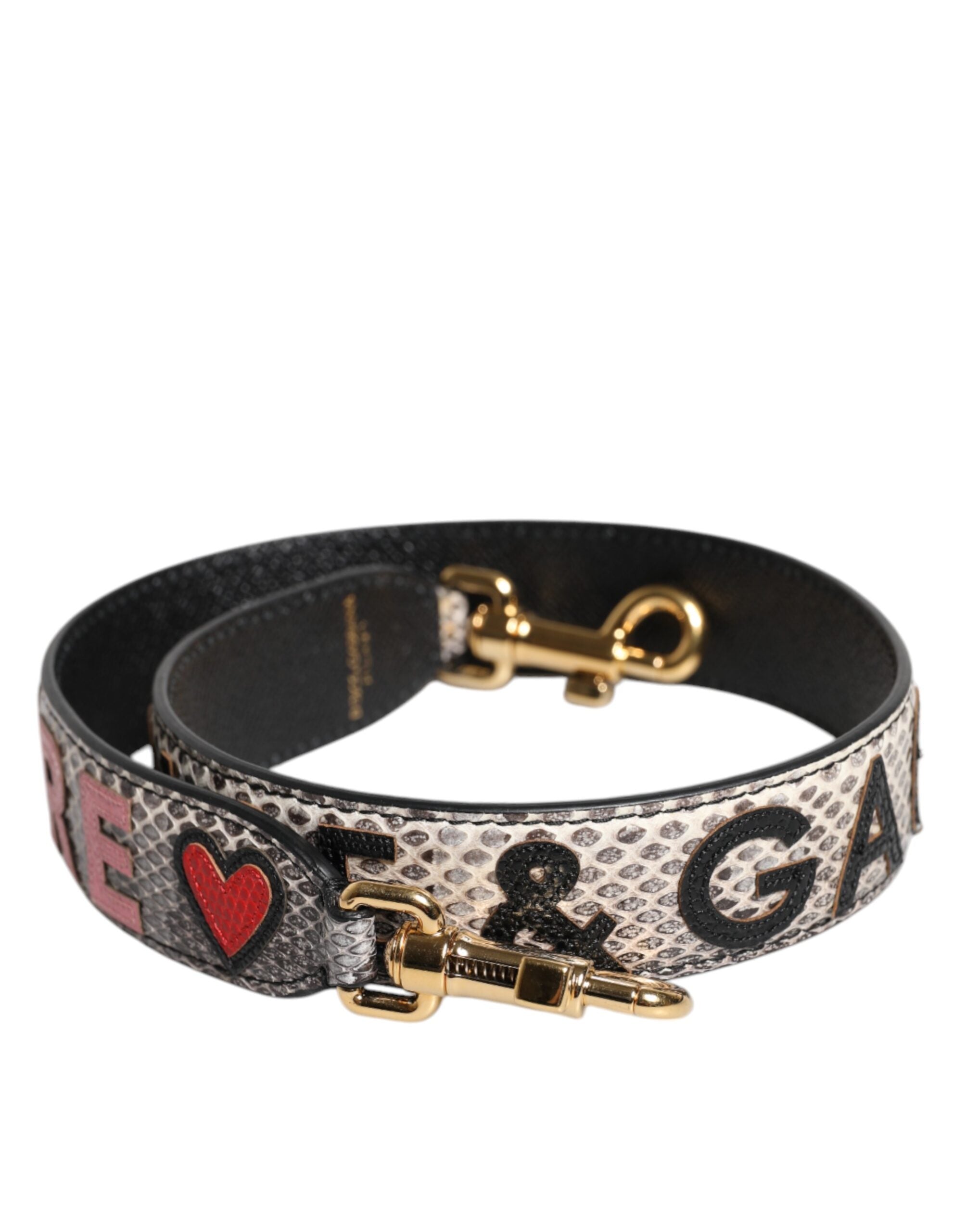 Dolce & Gabbana Multicolor DG AMORE Patch Bag Shoulder Women's Strap