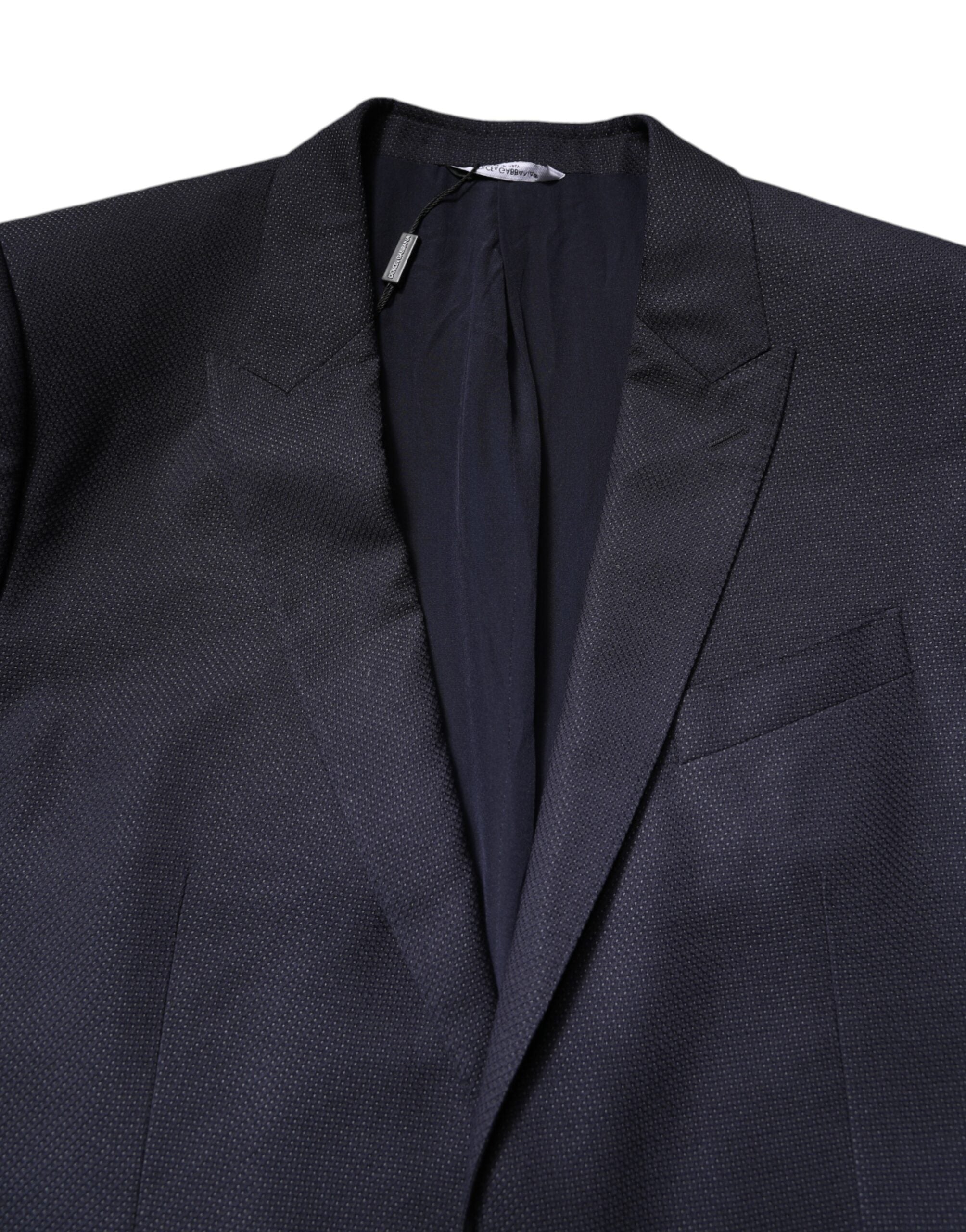 Dolce & Gabbana Black Wool Single Breasted Coat Blazer Men's Suit (Pre-Owned)