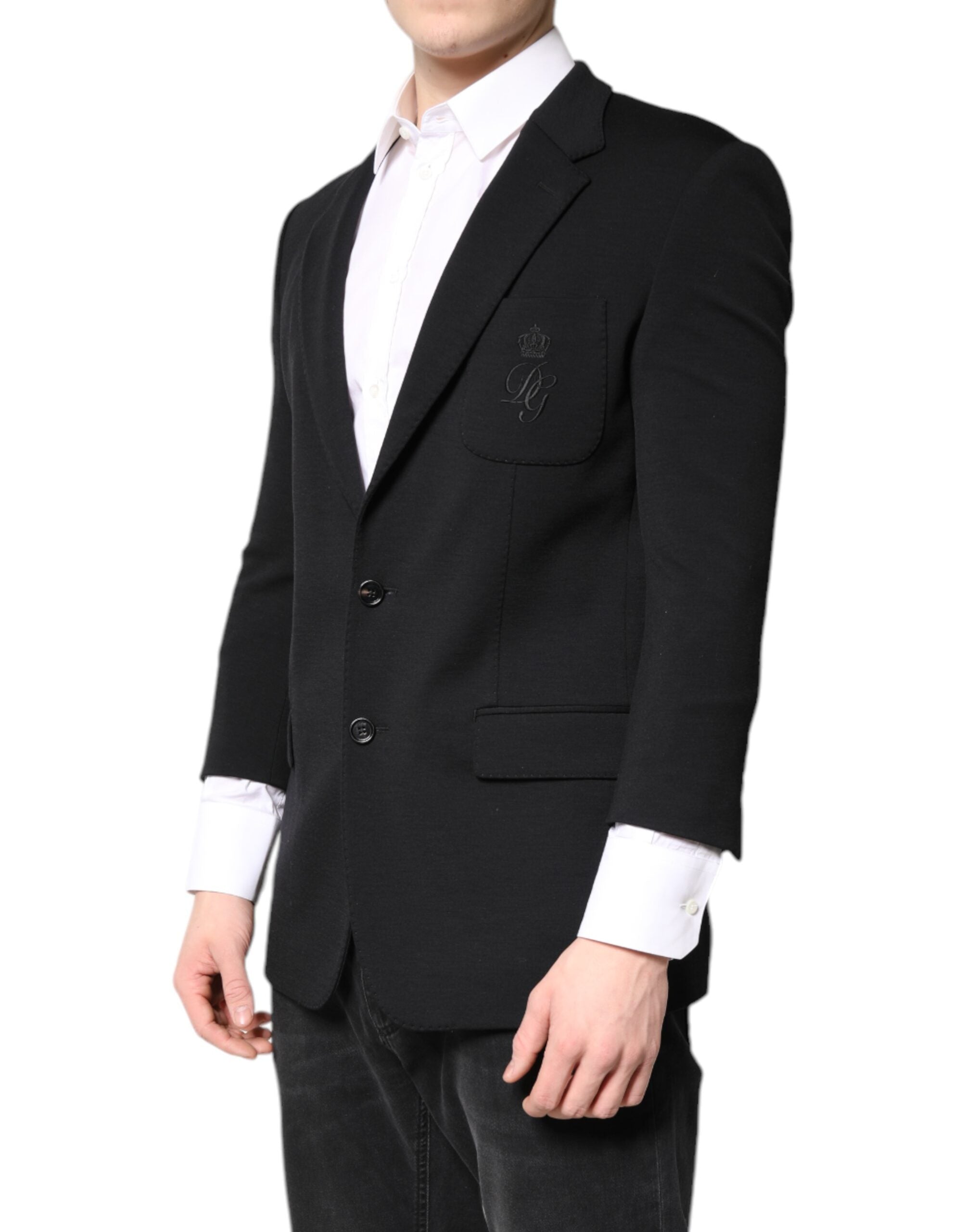 Dolce & Gabbana Black Single Breasted Men Coat Blazer Men's Suit (Pre-Owned)