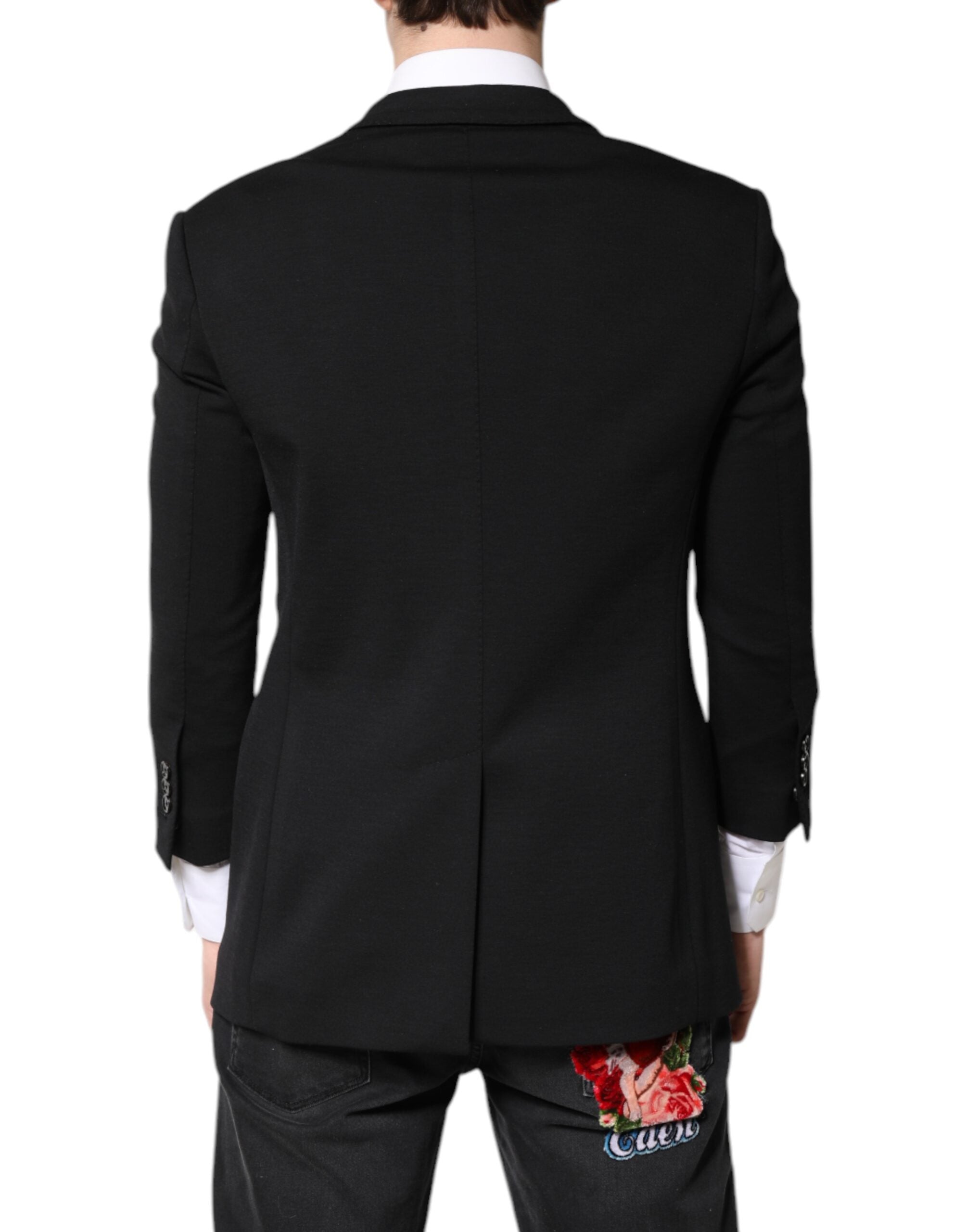 Dolce & Gabbana Black Single Breasted Men Coat Blazer Men's Suit (Pre-Owned)