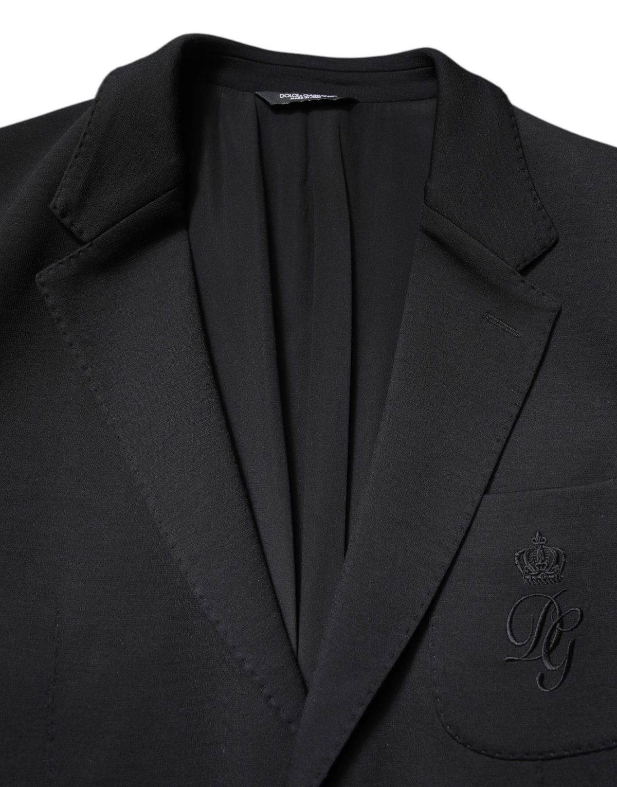 Dolce & Gabbana Black Single Breasted Men Coat Blazer Men's Suit (Pre-Owned)