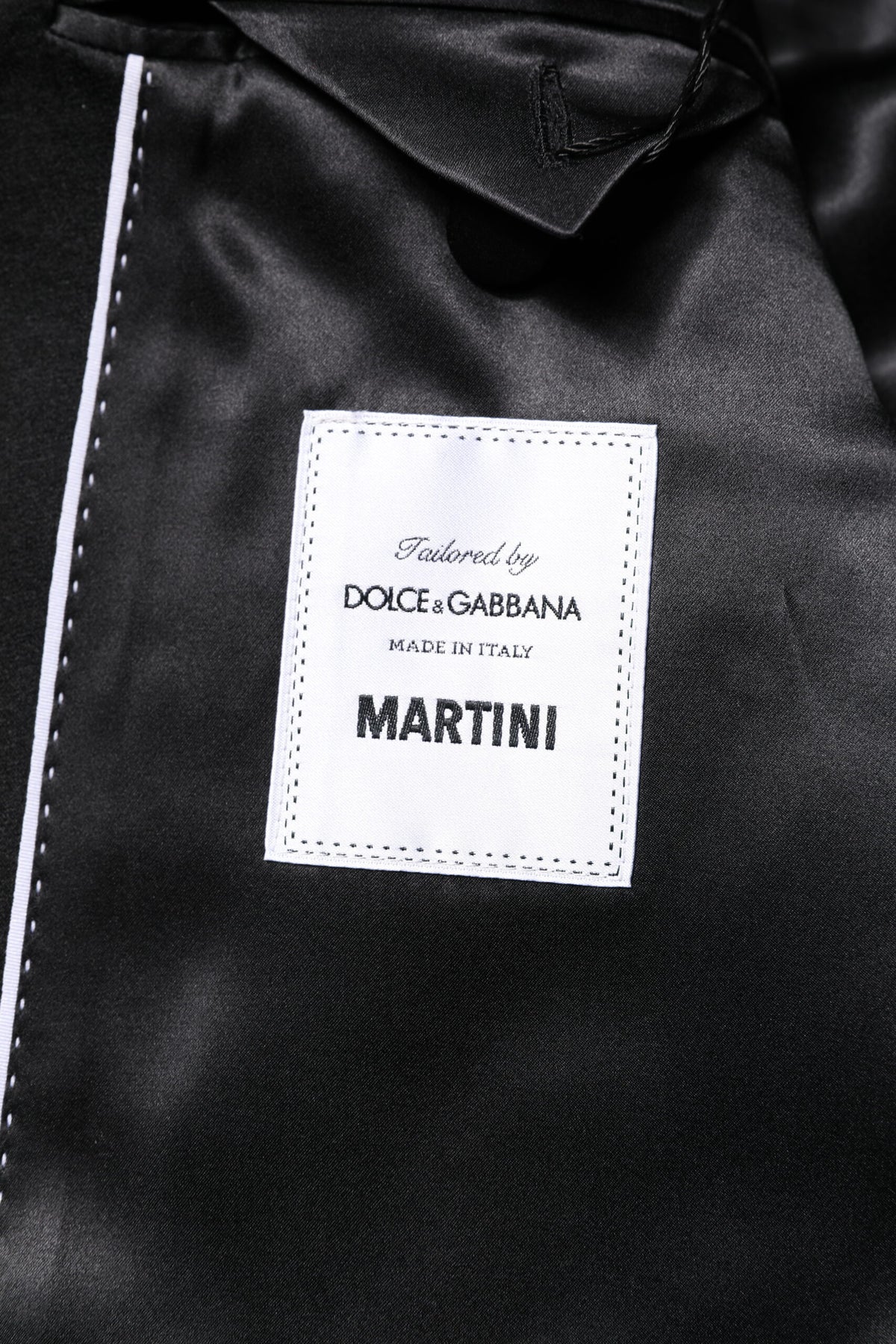 Dolce & Gabbana Black Single Breasted Men Coat MARTINI Men's Blazer