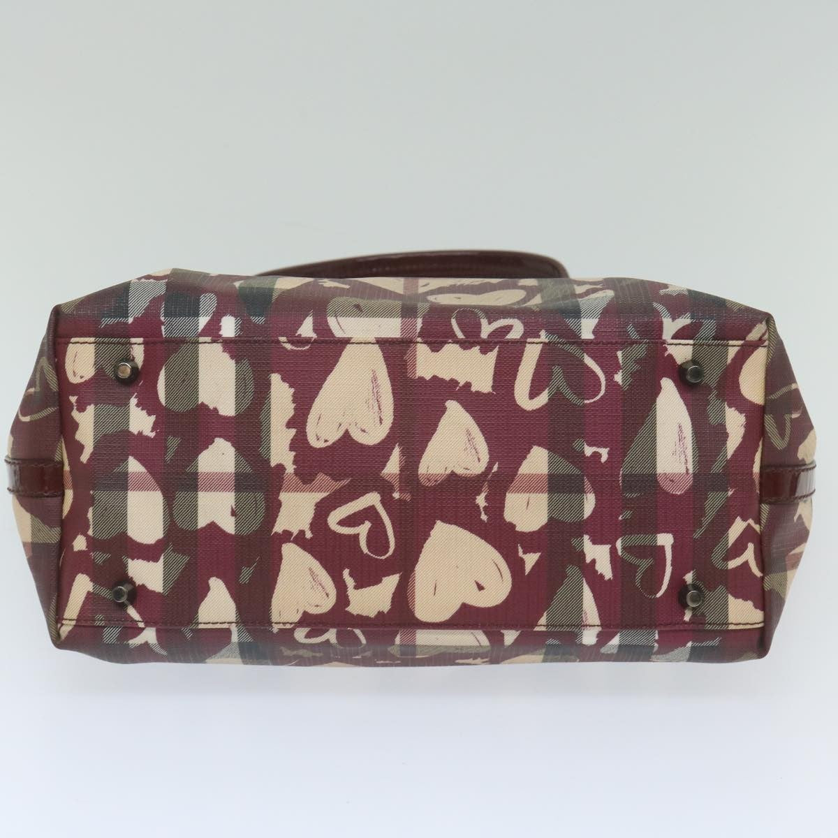 Burberry Open Nova Check Heart Coated Canvas Multicolour Canvas Tote Bag Bag (Pre-Owned)