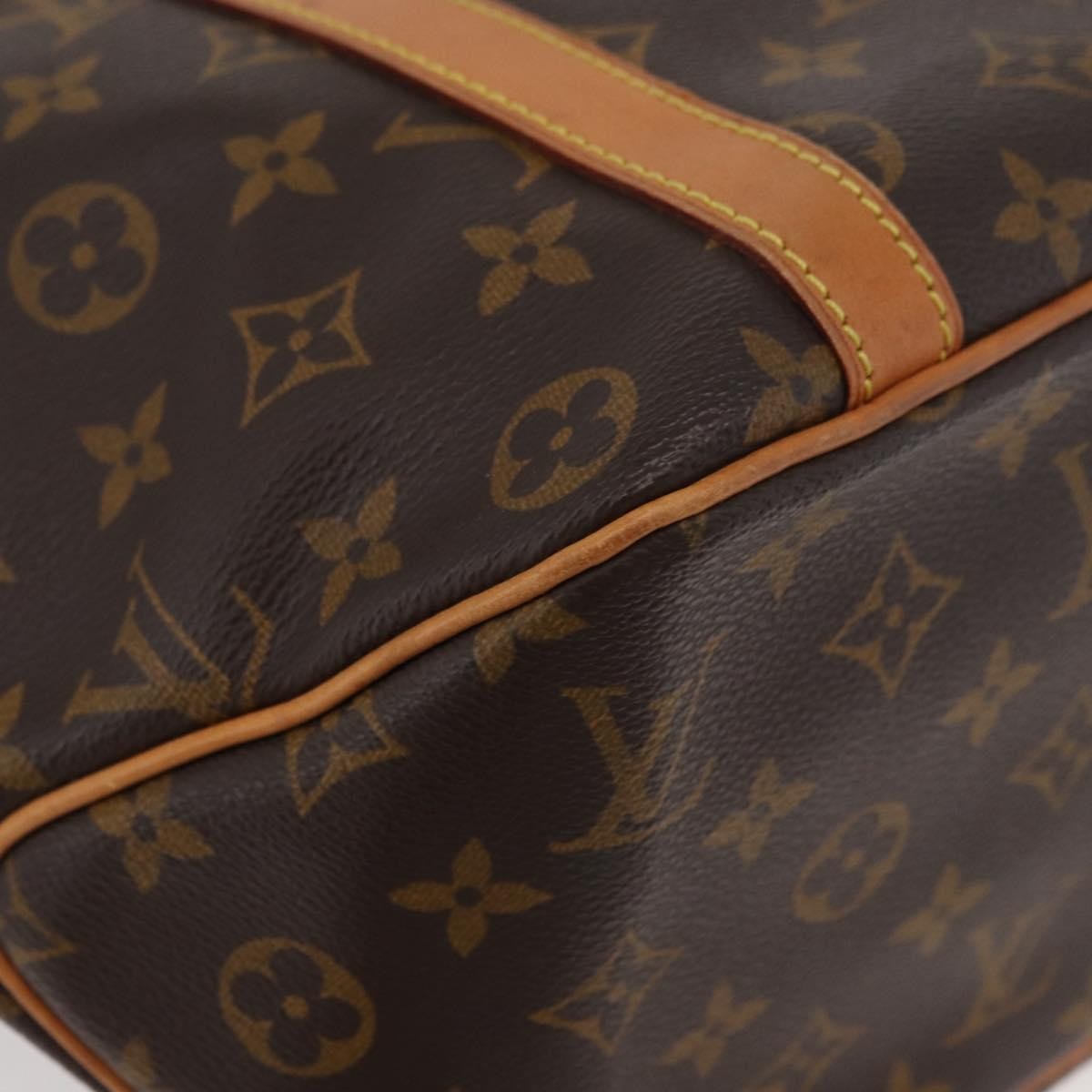 Louis Vuitton Shopping Sac Monogram Canvas Brown Canvas Handbag (Pre-Owned)