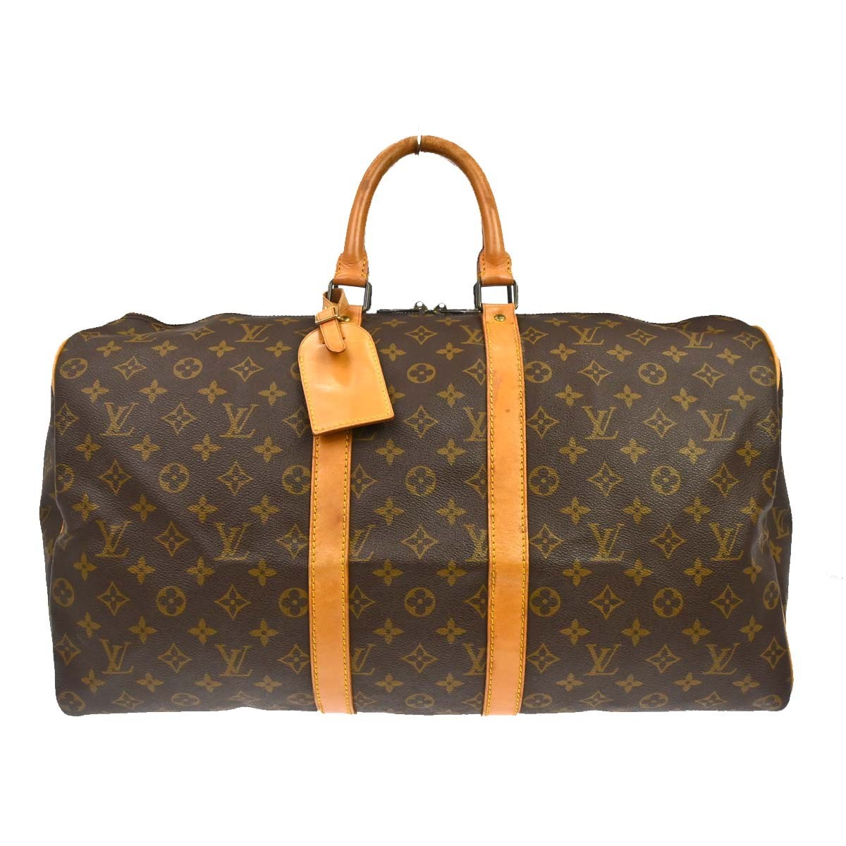 Louis Vuitton Keepall Monogram Brown Canvas Travel Bag Bag (Pre-Owned)