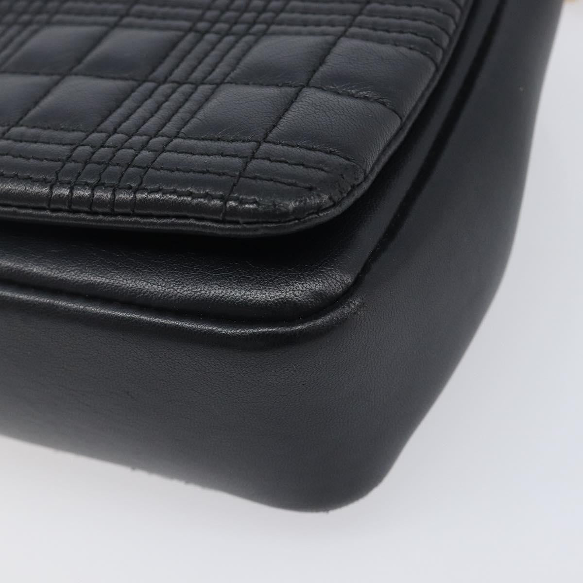 Burberry Lola Wallet On Chain Quilted Leather Black Leather Crossbody Bag Bag (Pre-Owned)