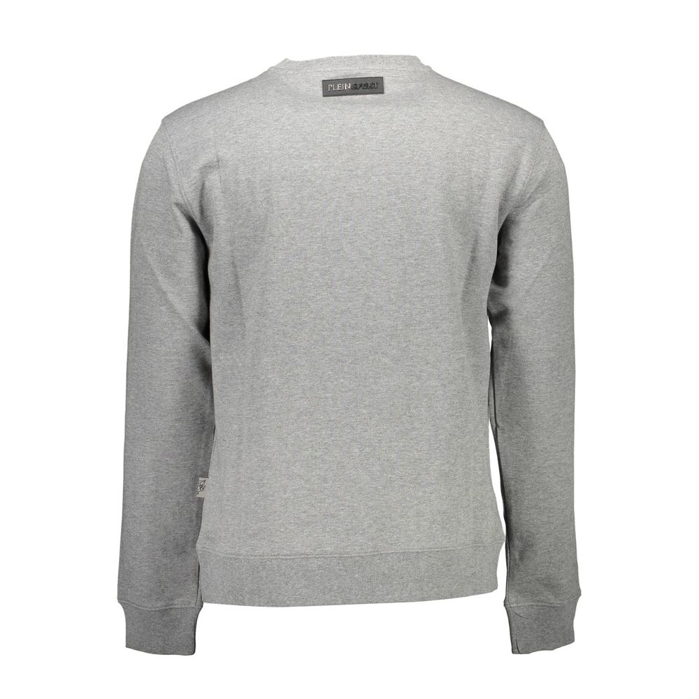 Plein Sport Grigio Cotton Men Men's Sweatshirt