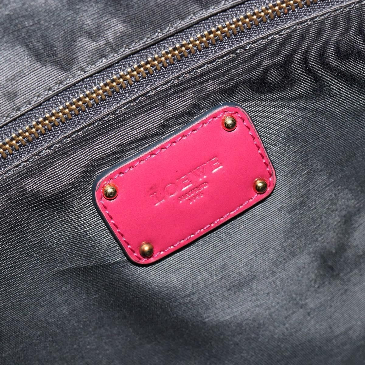 Loewe Amazona Patent Pink Patent_Leather Handbag (Pre-Owned)