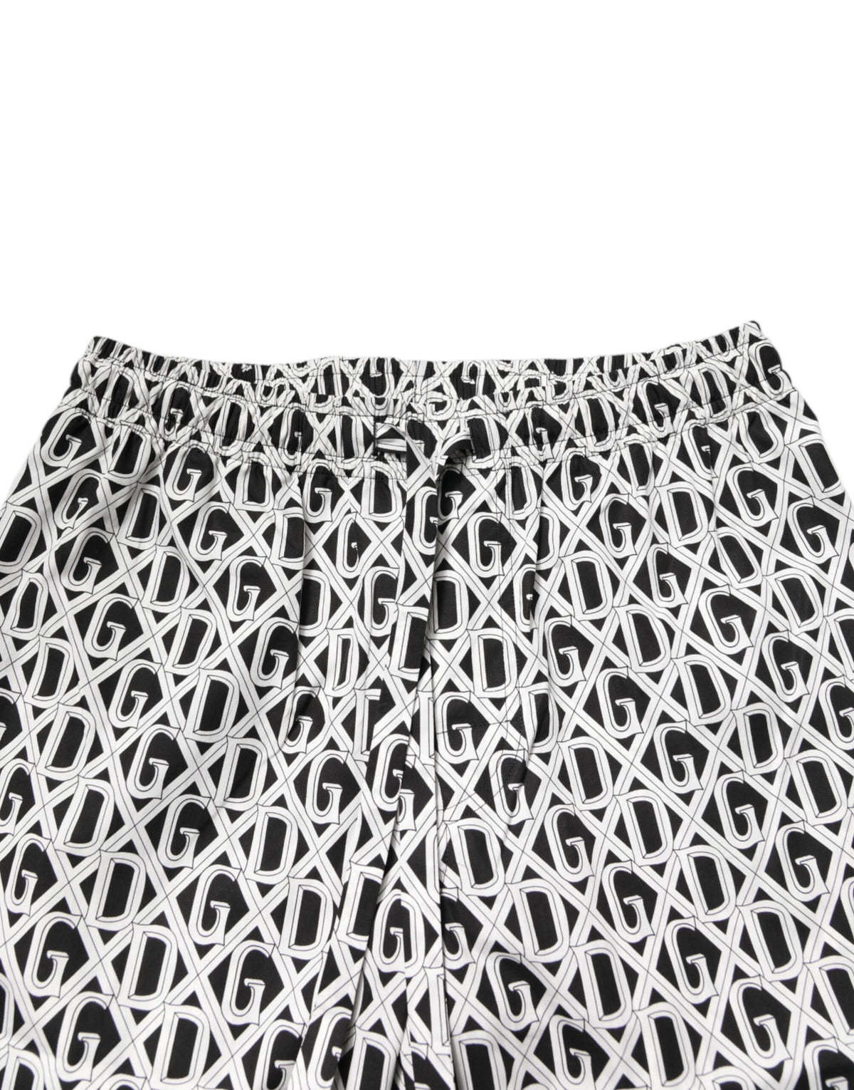 Dolce & Gabbana Black White DG Print Cotton Pajama Set Men's Sleepwear