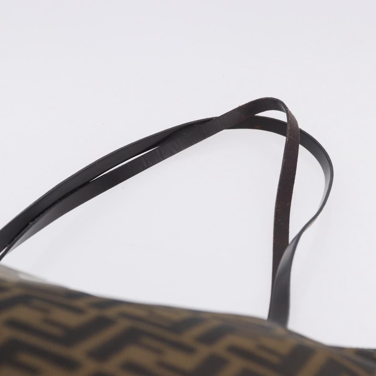 Fendi Zucca Canvas Brown Canvas Tote Bag Bag (Pre-Owned)