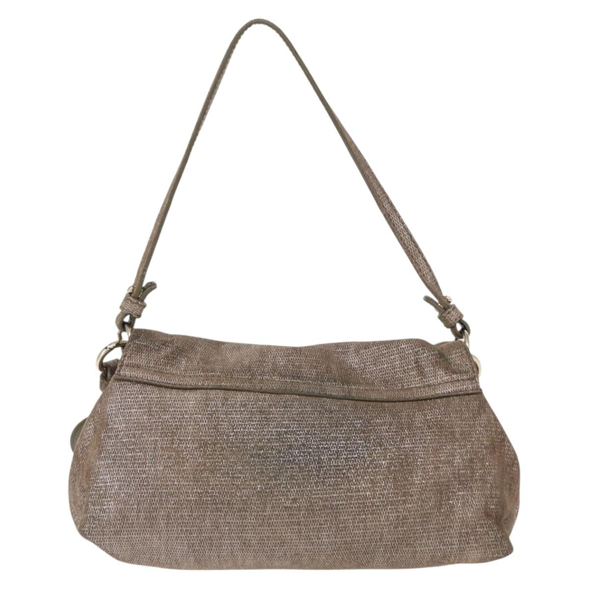 Chloe Lily Canvas Silver Canvas Handbag (Pre-Owned)