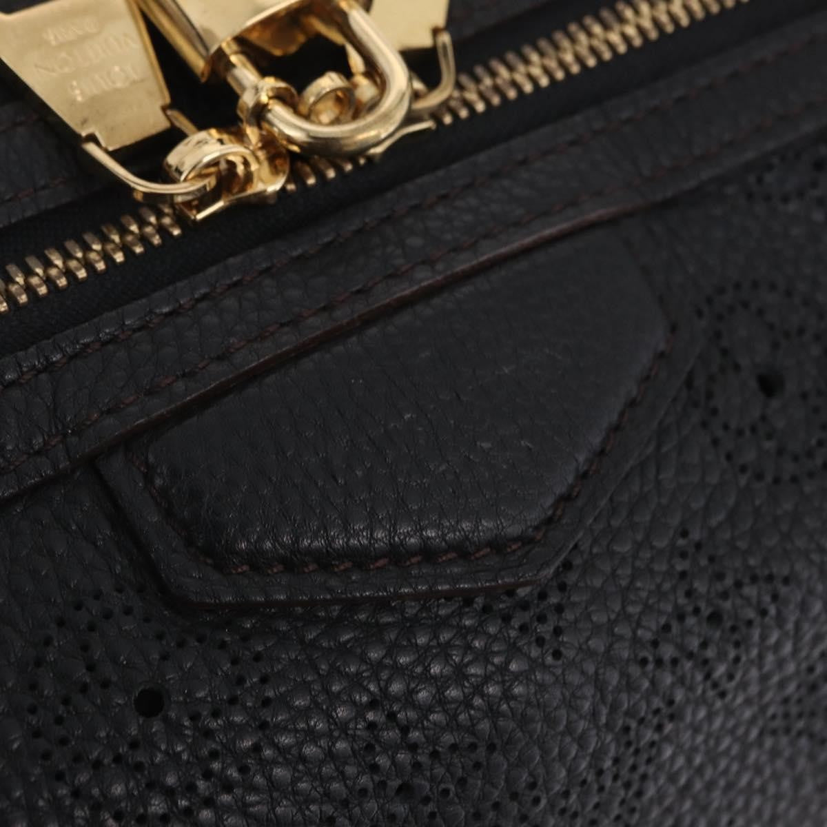 Louis Vuitton Galatea Mahina Leather Black Leather Handbag (Pre-Owned)