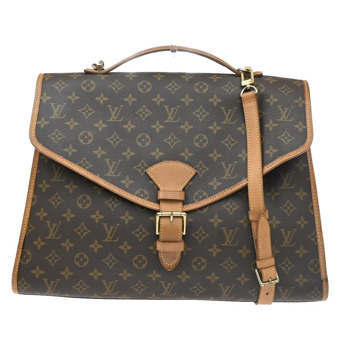 Louis Vuitton Beverly Monogram Canvas Brown Canvas Briefcase Bag (Pre-Owned)