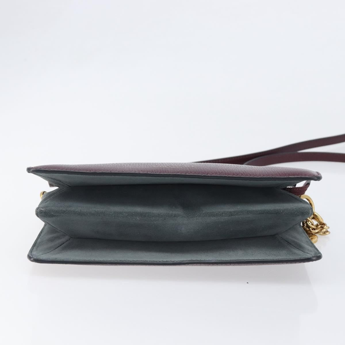 Givenchy Cross 3 Leather Burgundy Leather Crossbody Bag Bag (Pre-Owned)