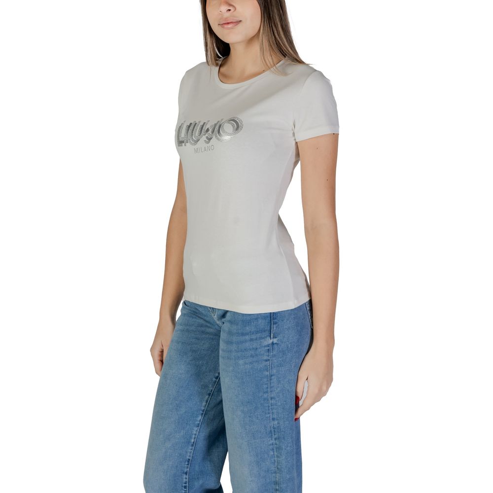Liu Jo White Cotton Tops & Women's T-Shirt
