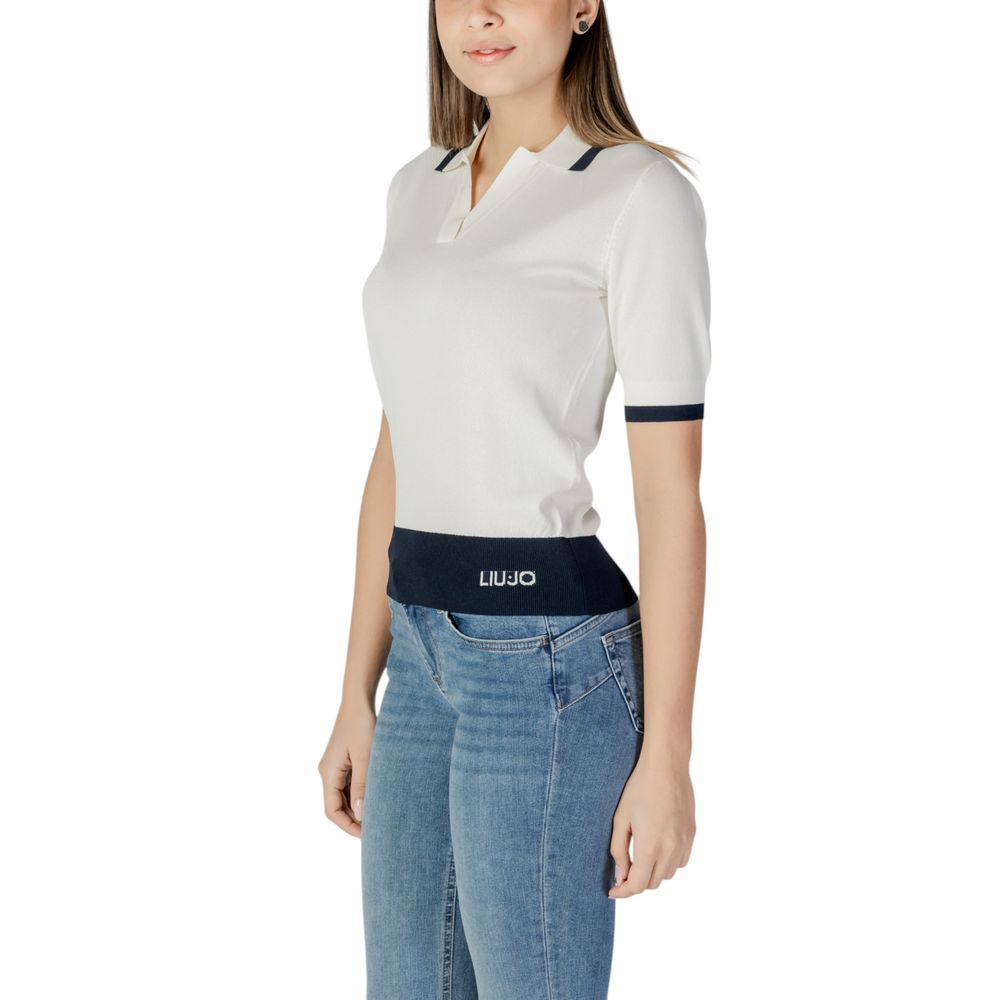 Liu Jo White Viscose Tops & Women's T-Shirt