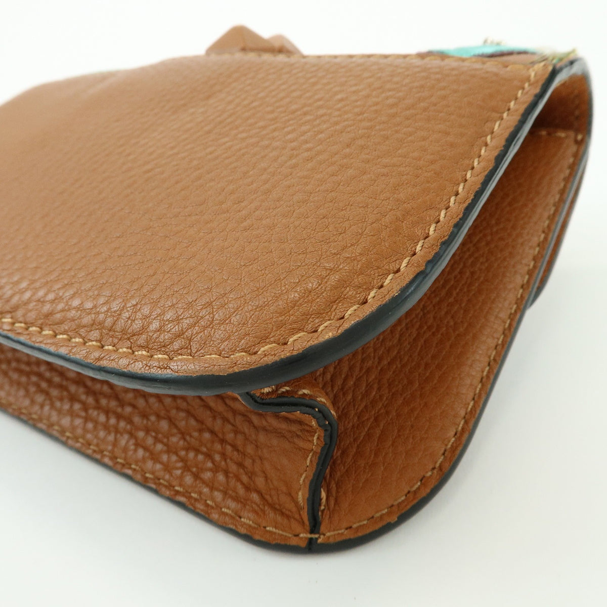 Valentino Garavani Glam Lock Leather Brown Leather Shoulder Bag Bag (Pre-Owned)