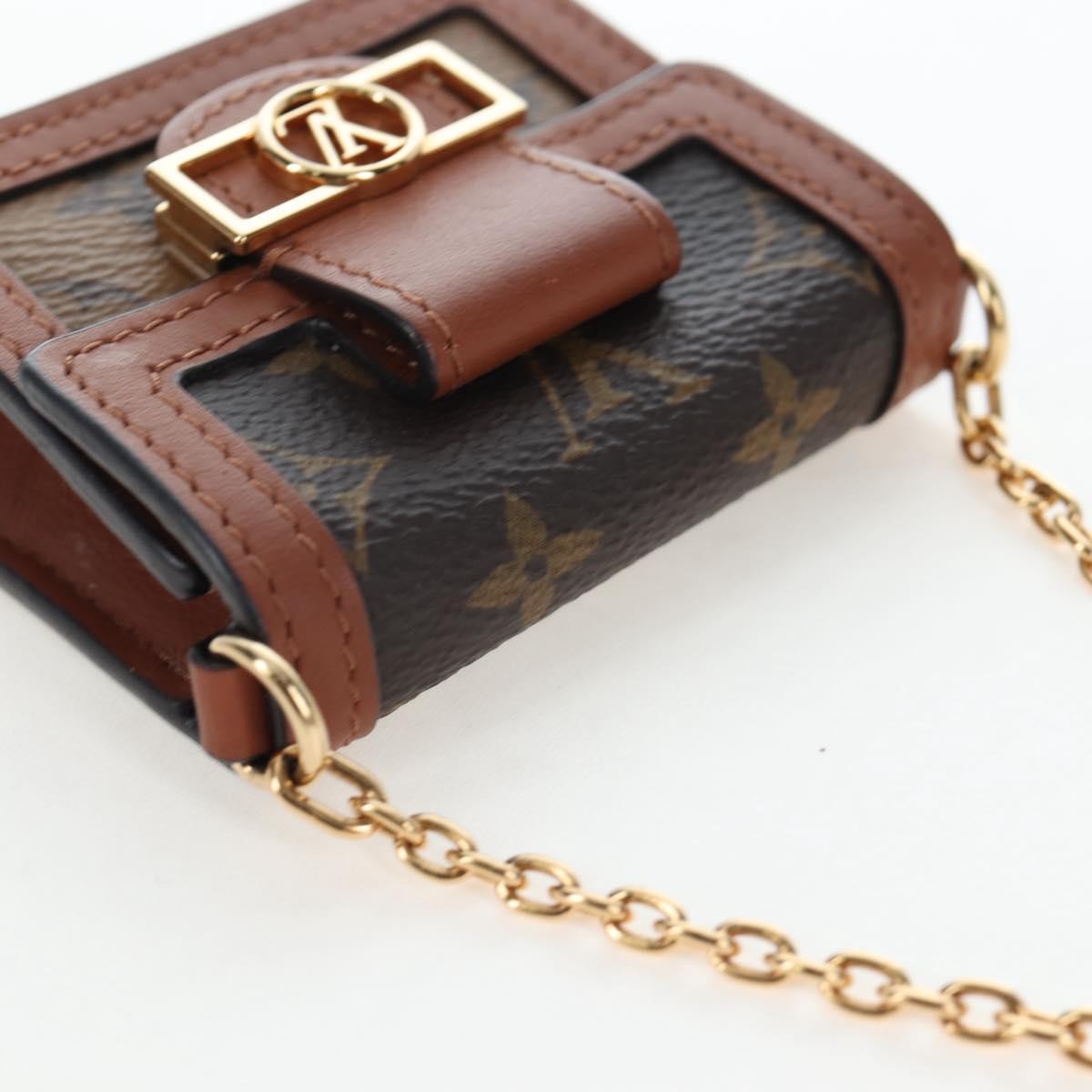 Louis Vuitton Dauphine Reverse Monogram Canvas Brown Canvas Shoulder Bag Bag (Pre-Owned)