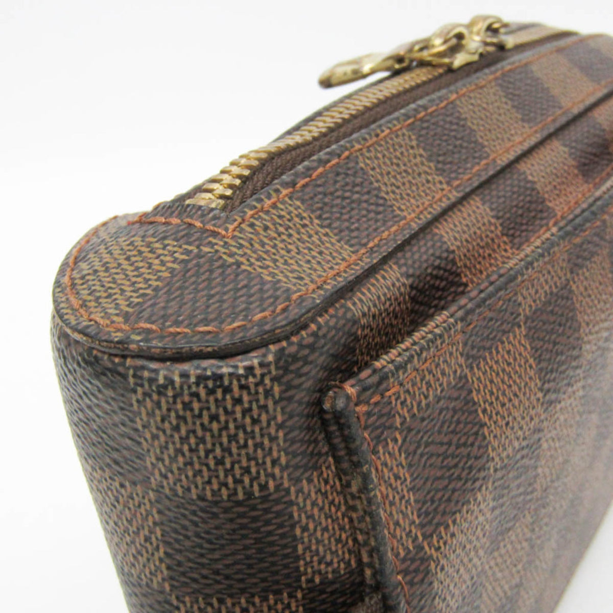 Louis Vuitton Geronimos Waist Damier Ebene Brown Canvas Shoulder Bag Bag (Pre-Owned)