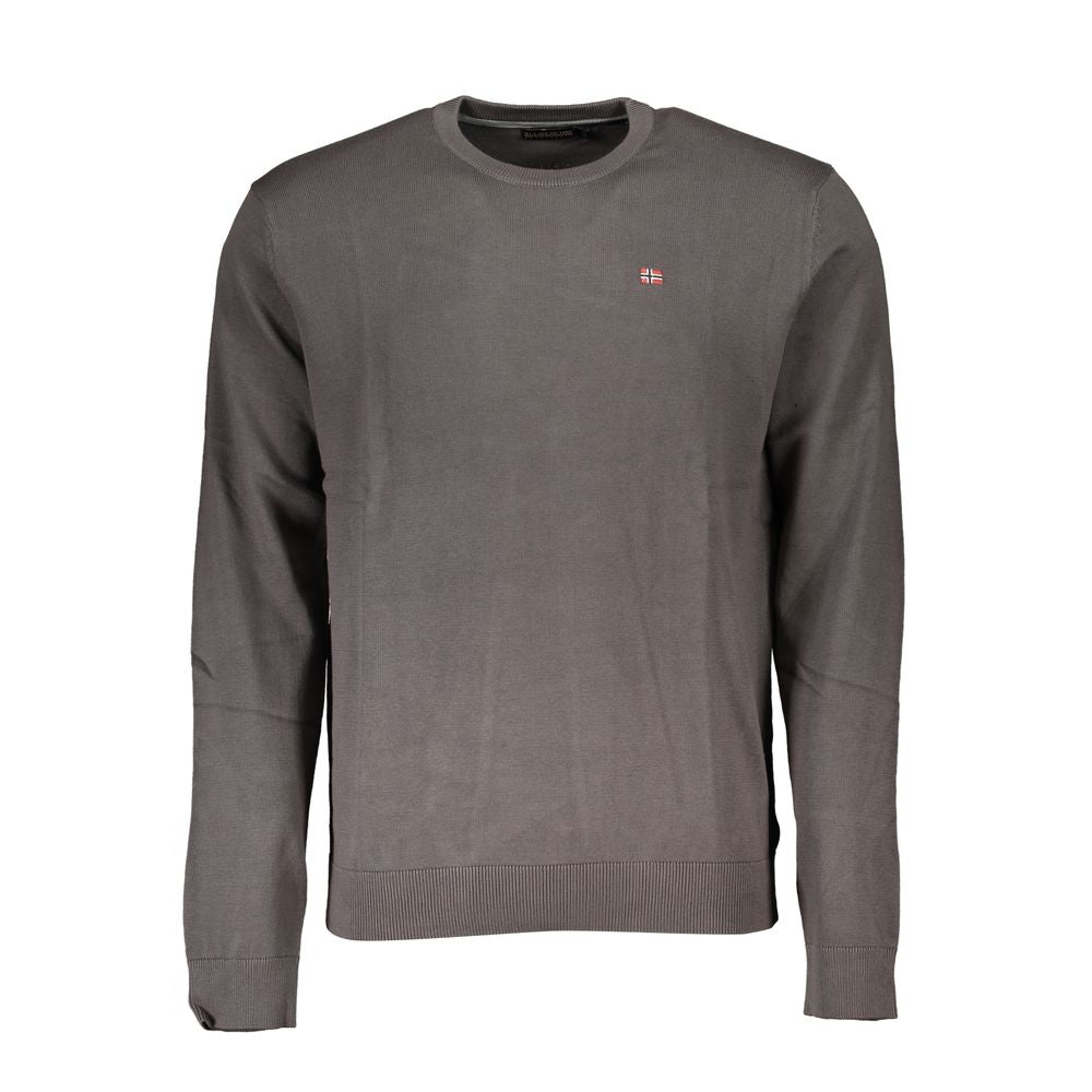 Napapijri Gray Cotton Men Men's Sweater