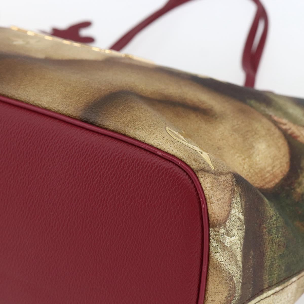 Louis Vuitton Neverfull Nm Limited Edition Jeff Koons Titian Print Canvas Multicolour Canvas Tote Bag Bag (Pre-Owned)