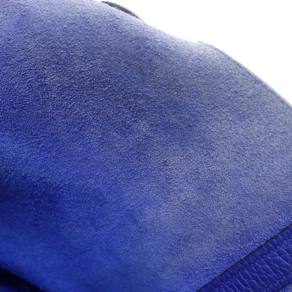 Hermes Picotin Lock Clemence Blue Leather Handbag (Pre-Owned)