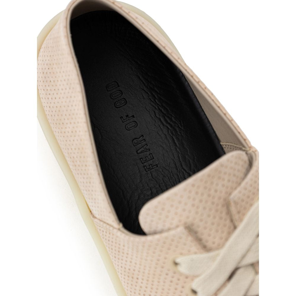 Fear Of God Beige Leather Low Top Men's Sneakers