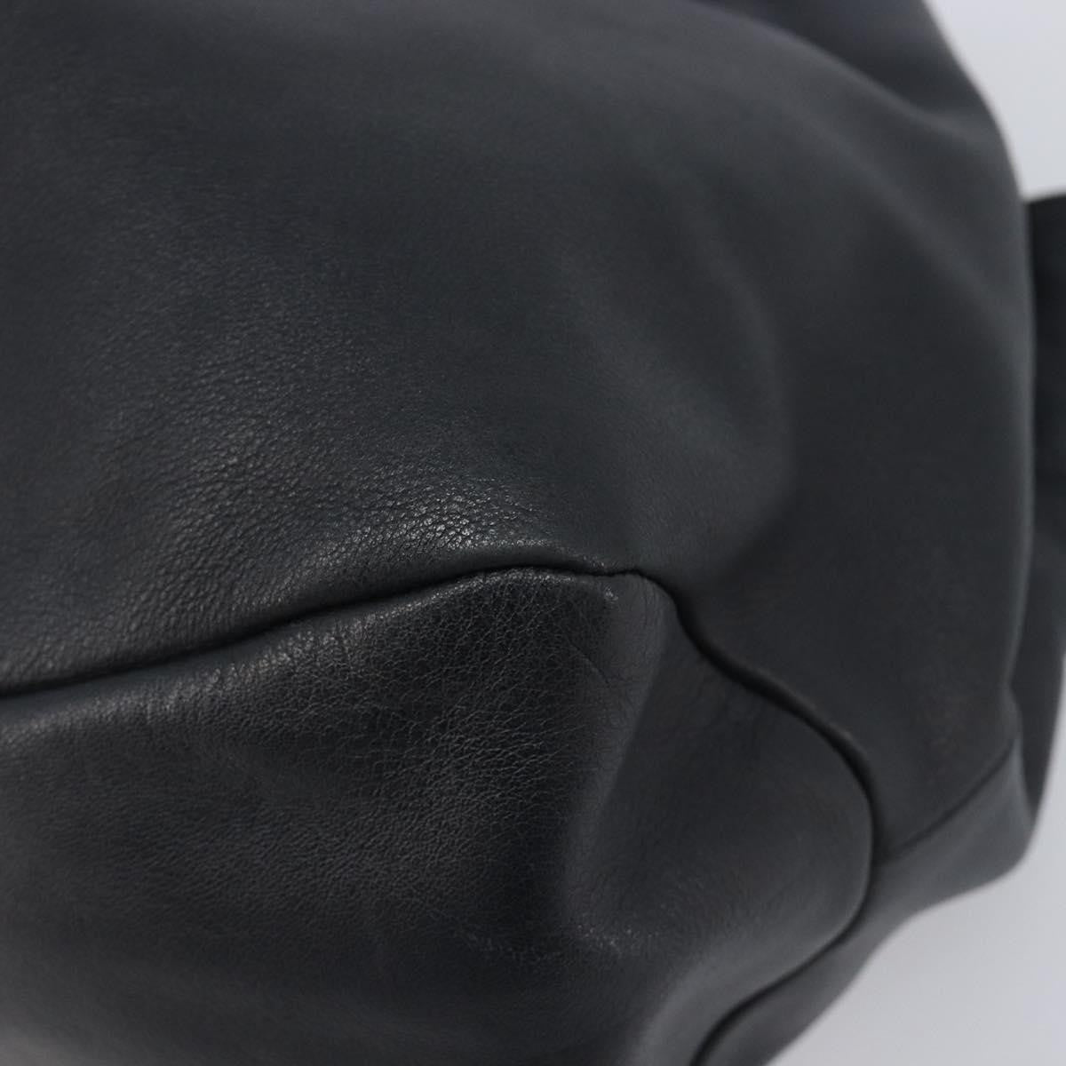 Salvatore Ferragamo Vala Tote Leather Black Leather Tote Bag Bag (Pre-Owned)