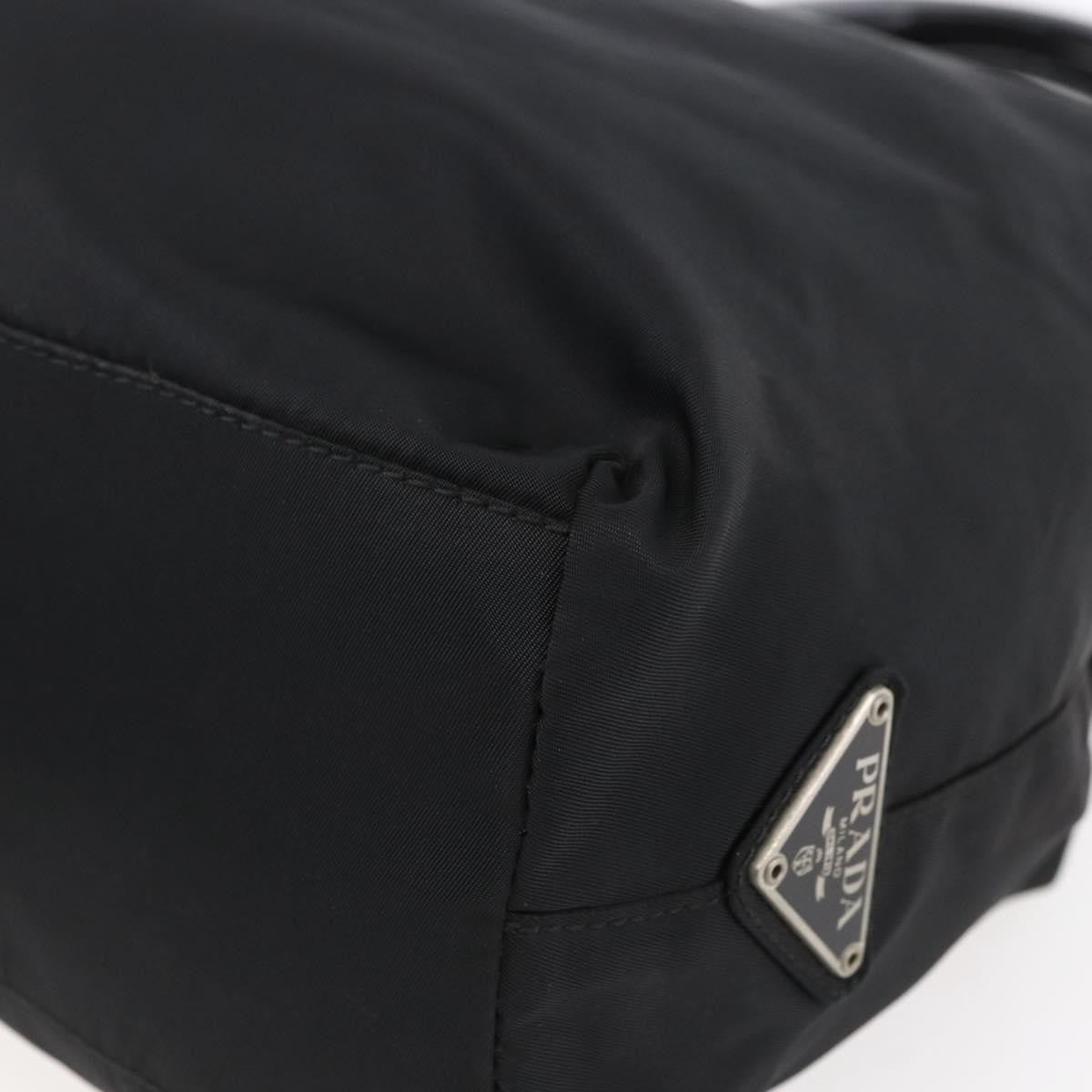 Prada Vintage Tessuto Black Nylon Handbag (Pre-Owned)