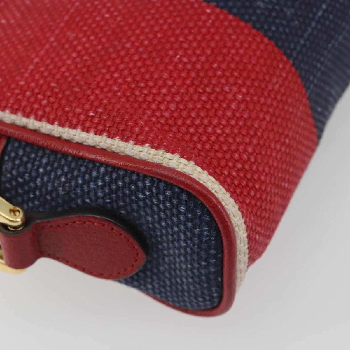 Gucci Ophidia Striped Canvas Red Canvas Shoulder Bag Bag (Pre-Owned)