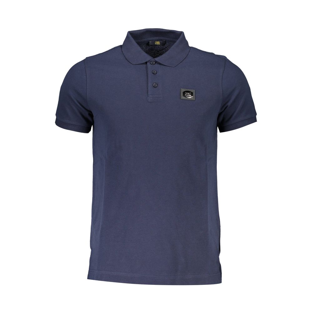 Cavalli Class Blue Cotton Men Polo Men's Shirt