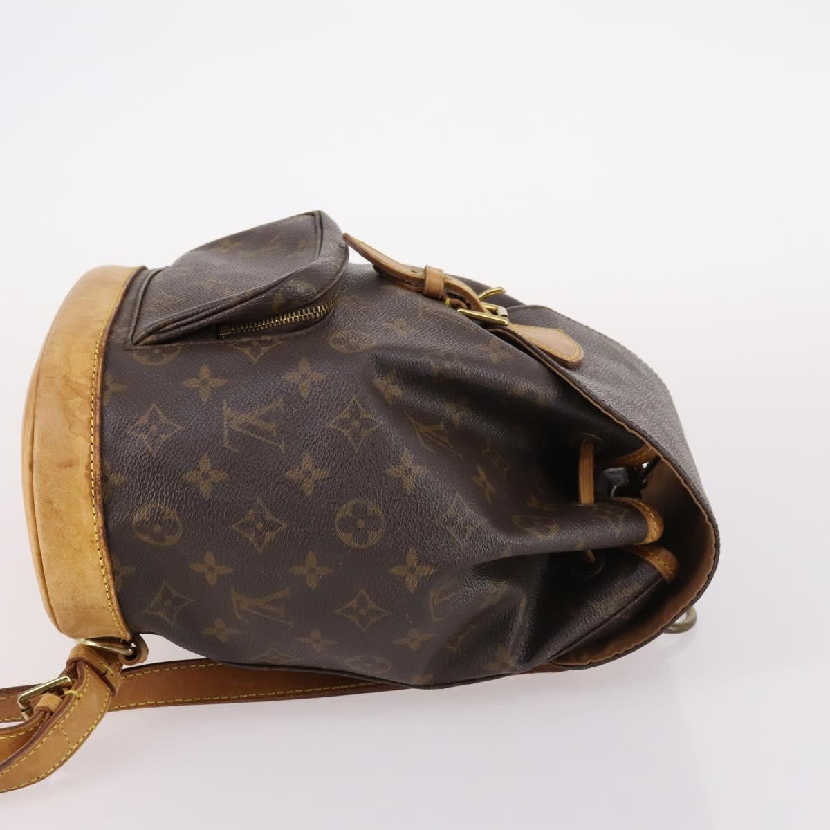 Louis Vuitton Vintage Montsouris Monogram Canvas Brown Canvas Backpack Bag (Pre-Owned)